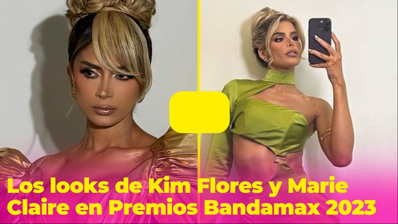 Premios Bandamax 2023: Kimberly Flores y Marie Claire Harp brillaron con luz propia gracias a sus looks