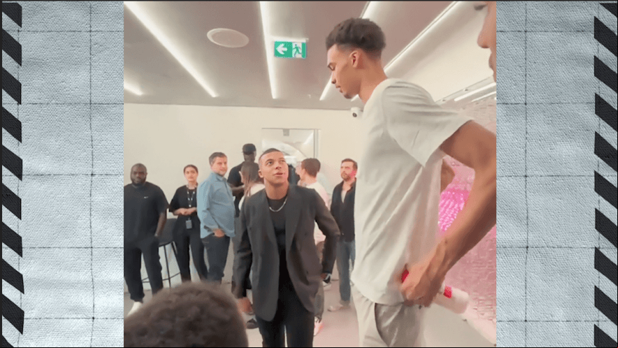 Mbappé, impresionado por estatura de Wembanyama, futuro crack de la NBA