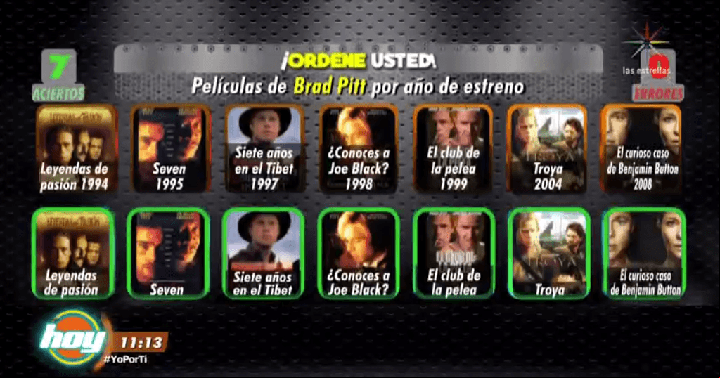 Eres fan de Brad Pitt y Tom Cruise ¡Descúbrelo!