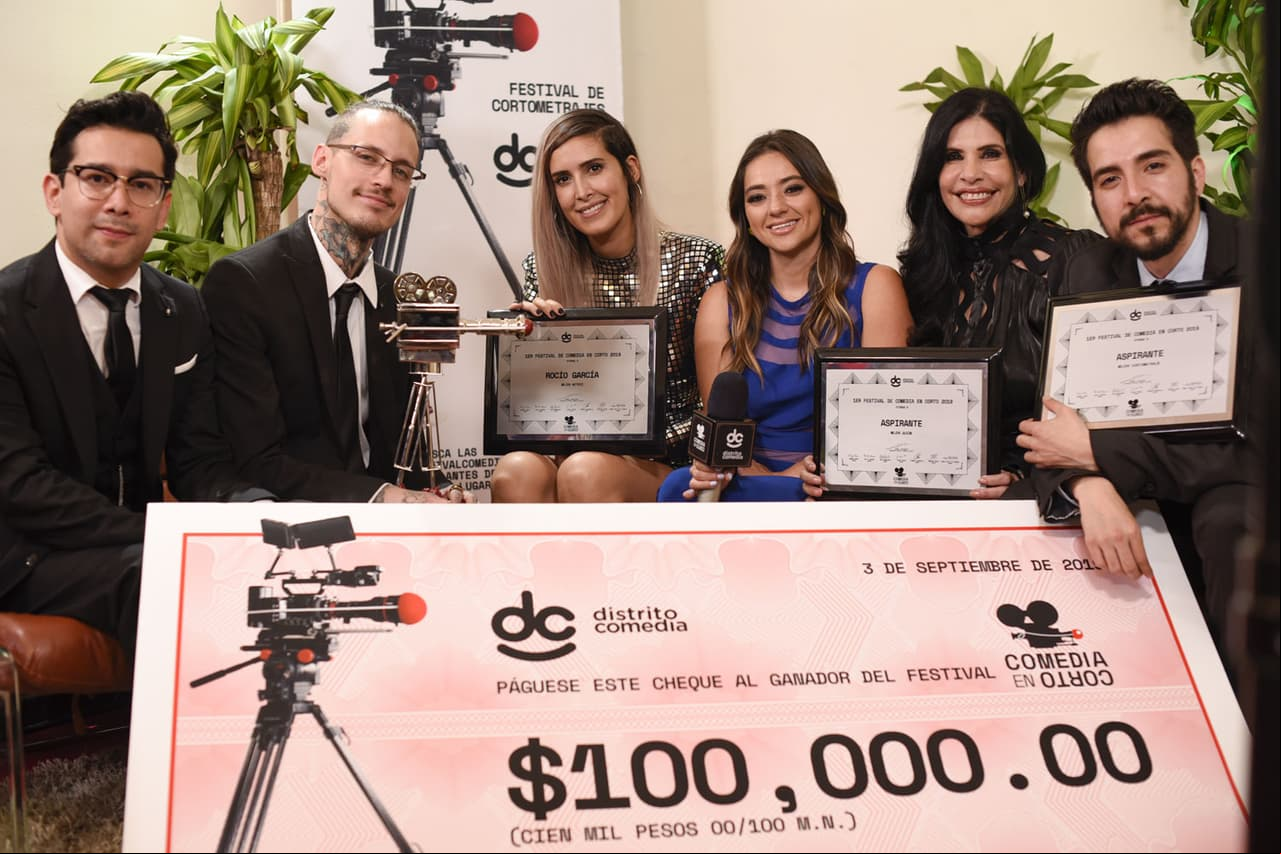 Ganadores del Primer Festival de Comedia en Corto 2019