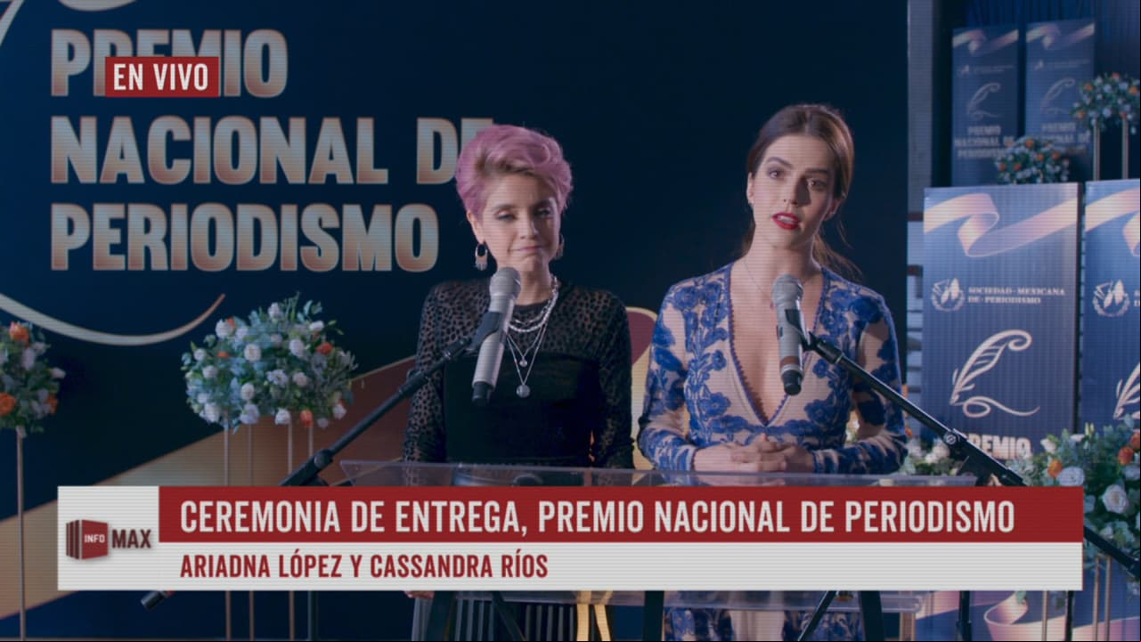'Cassandra' y 'Ariadna' fueron galardonadas con el Premio Nacional de Periodismo por su impecable trabajo e investigación. En el evento hacen un llamado a todas las mujeres: "Todas decimos 'ni una más'".