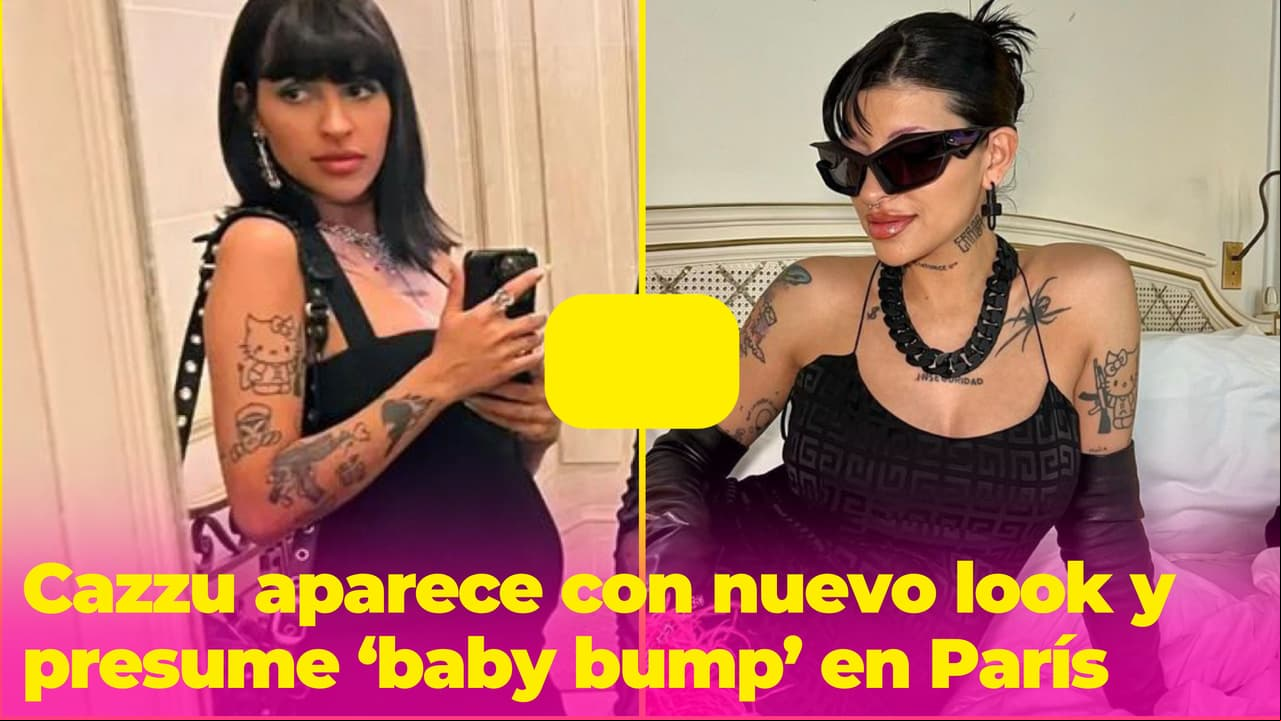 Cazzu se hizo un cambio de look para presumir su ‘baby bump’ en plenas calles de París: luce hermosa