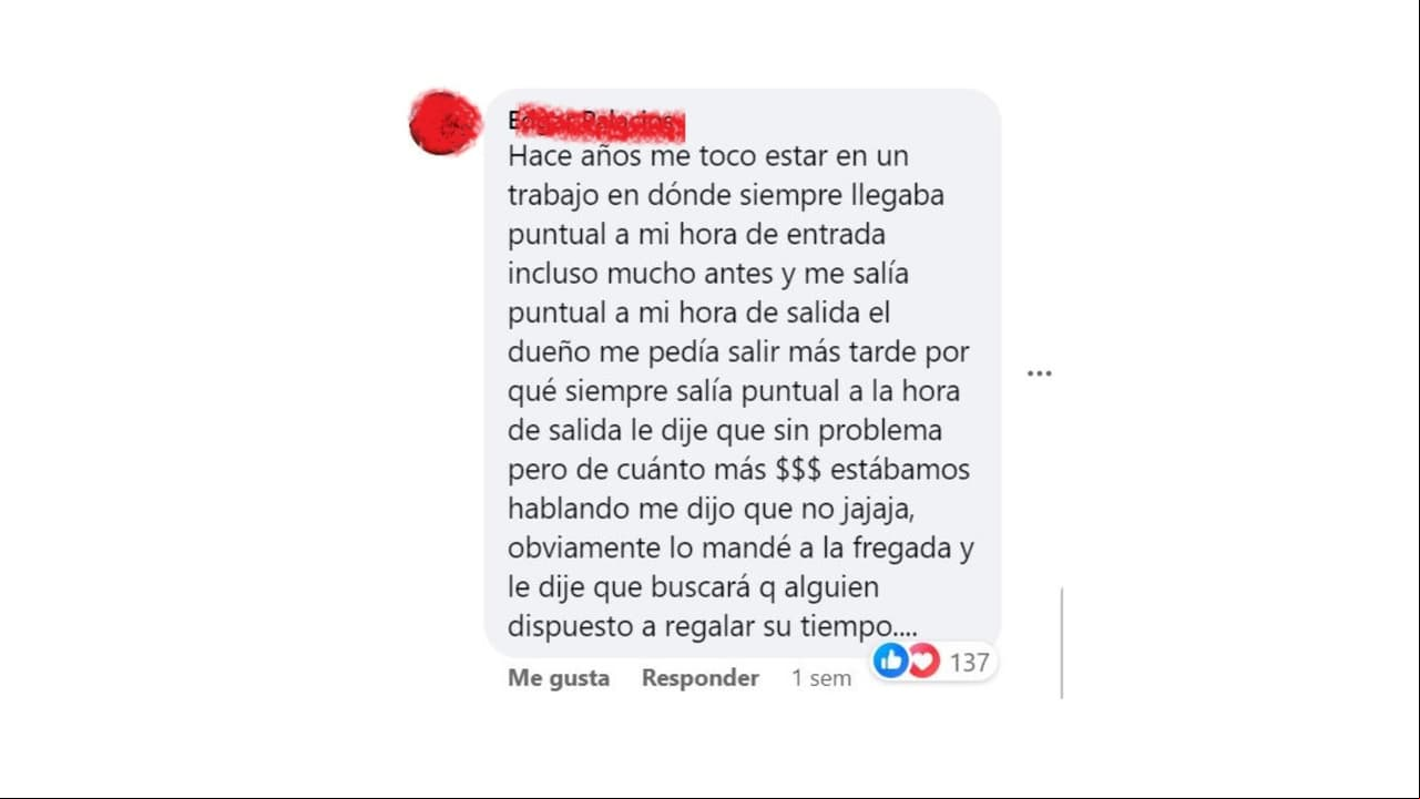 La exigencia en el horario.