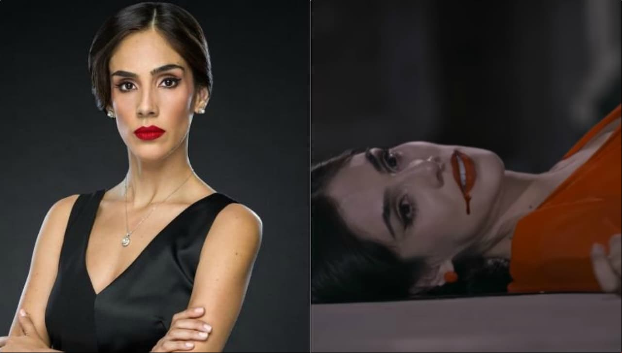 En ‘La usurpadora’, Paola Miranda (Sandra Echeverría) es acorralada por el estado presidencial cuando descubren que tenía secuestrada a Paulina, por miedo a ser arrestada, la primera dama de México decide quitarse la vida al aventarse desde un balcón.