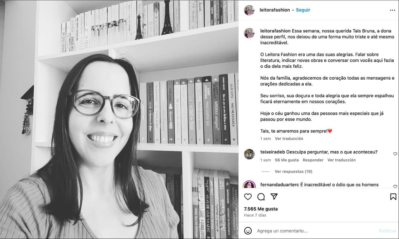 Taís Bruna de Castro, influencer brasileña.