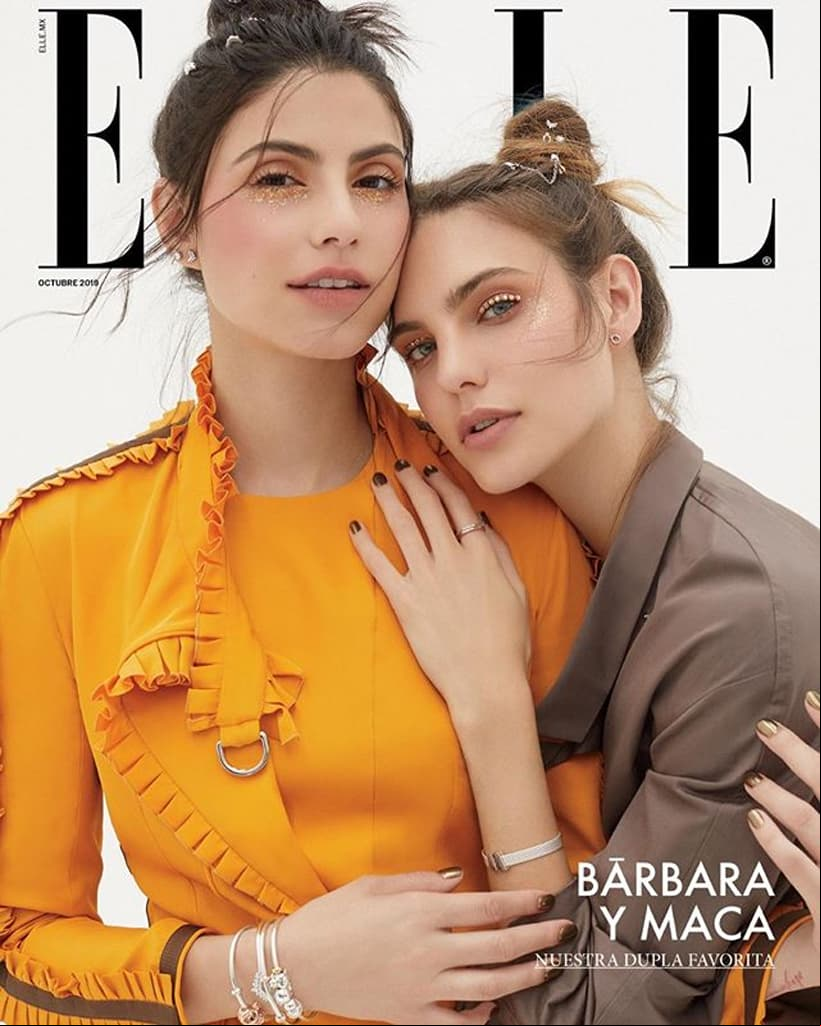 Cuya mancuerna repitieron para la edición de octubre de este año de la revista Elle.