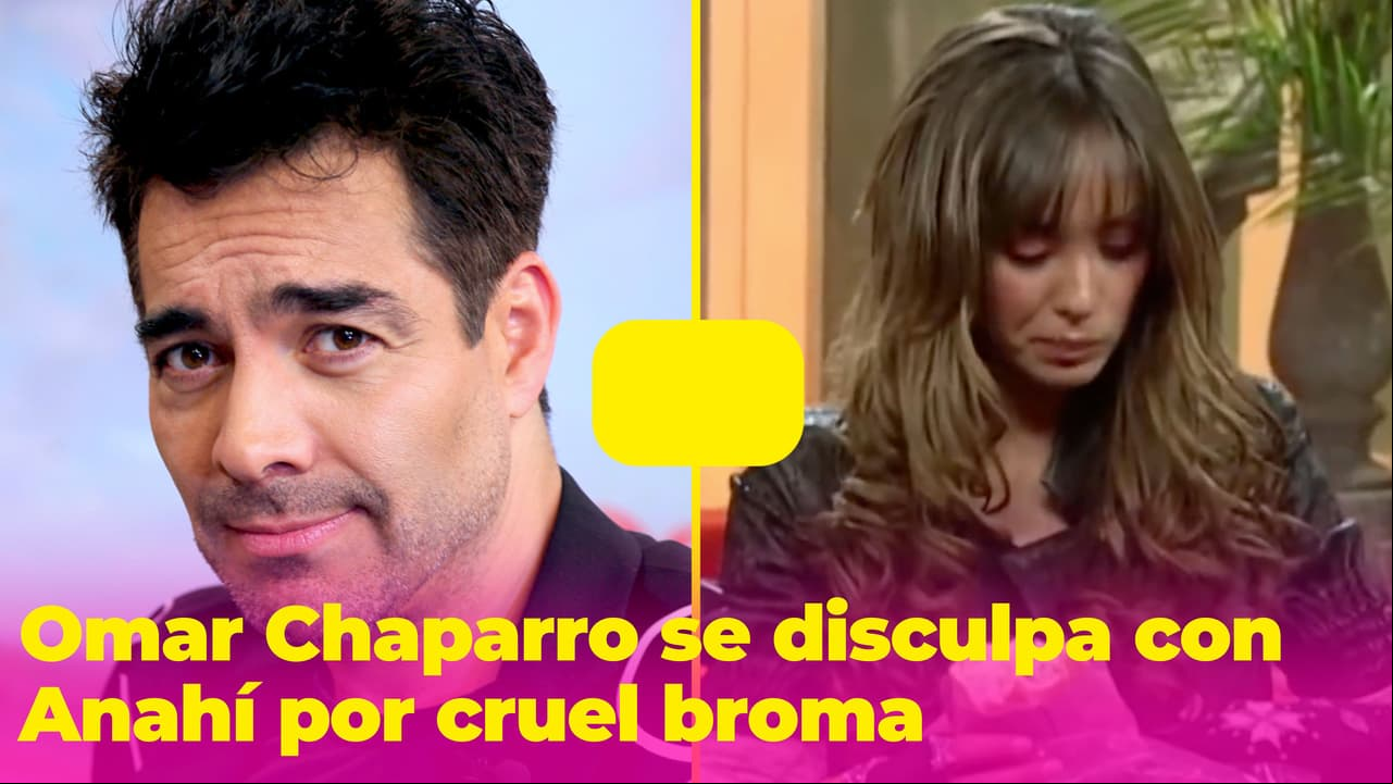 Omar Chaparro se avergüenza de la cruel broma que le hizo a Anahí hace 18 años y se disculpa