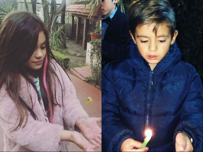 Mientras que los gemelos -Luciana y Emiliano- están cerca de cumplir siete años de edad.