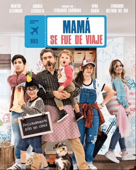 Apenas el año pasado protagonizó la cinta de comedia “Guadalupe-Reyes” junto a Paco Rueda, Begoña Narváez y Juan Pablo Medina. Además que se estrenó “Mamá se fue de viaje” con Andrea Legarreta.
