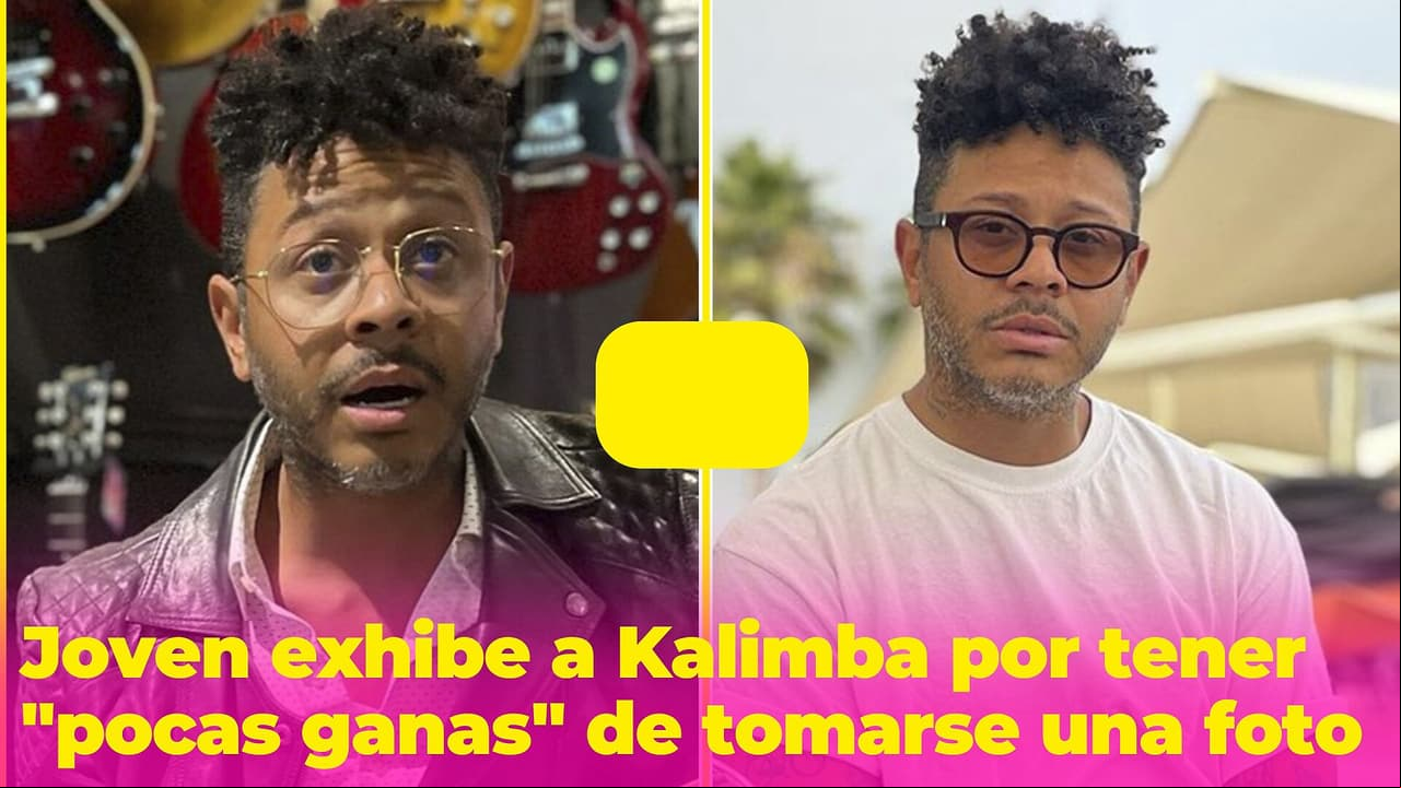 Una joven exhibe a Kalimba por tener "pocas ganas" de posar para una 'selfie', lo tunden en redes