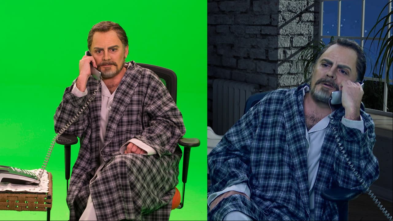 José Eduardo Derbez es el Rey de España, quien recibe la llamada de AMLO.