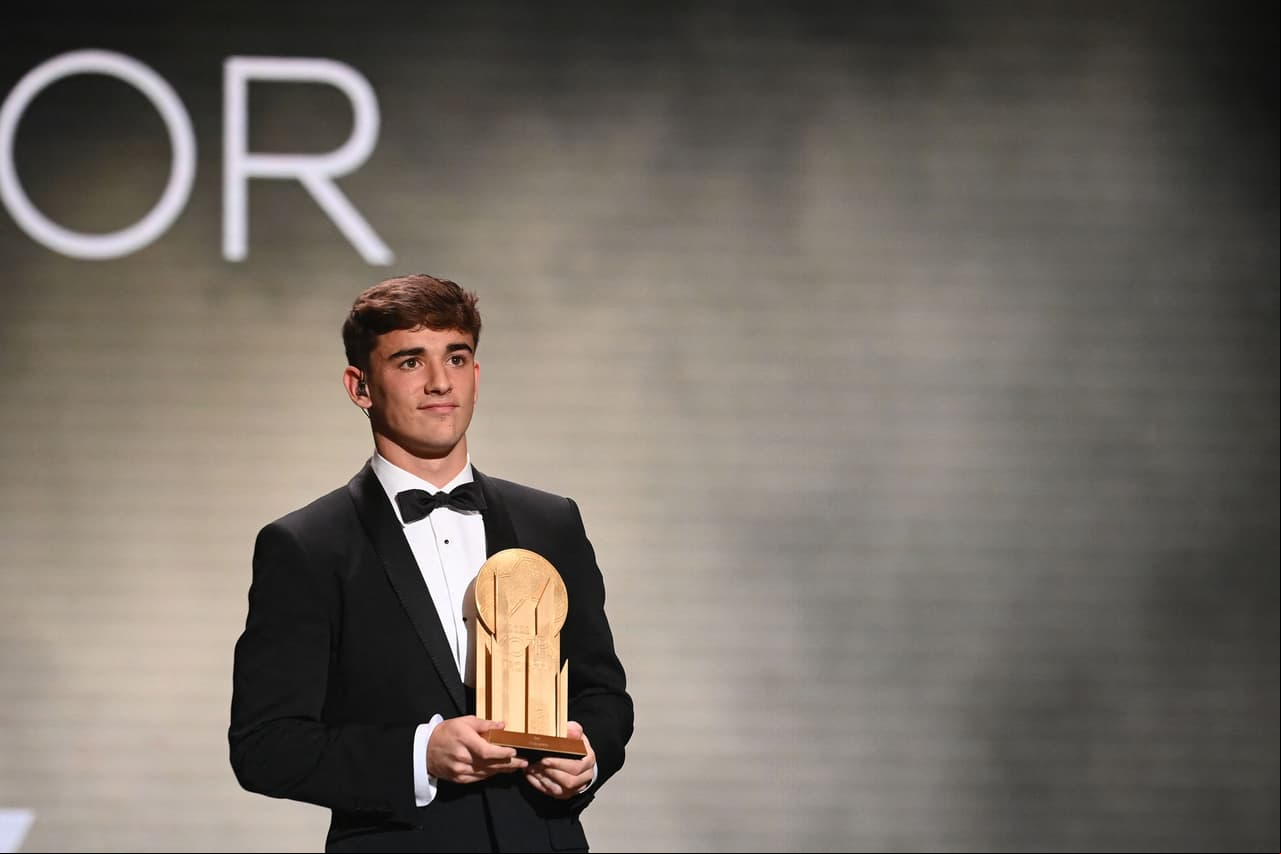 Gavi se llevó el premio a Novato del Año y por segundo año consecutivo se lo llevó un jugador del Barcelona.