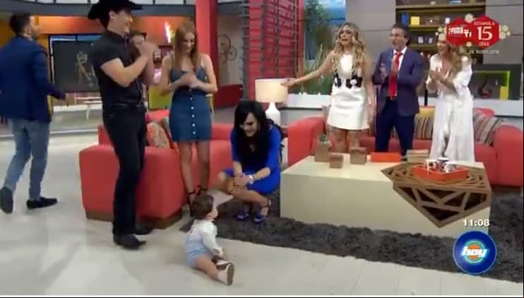 La familia de Maribel Guardia la sorprendió en 'Hoy'