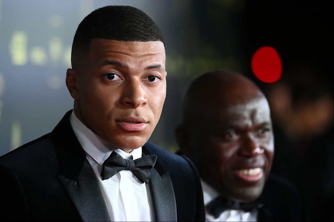 Mbappé, presente en la ceremonia.