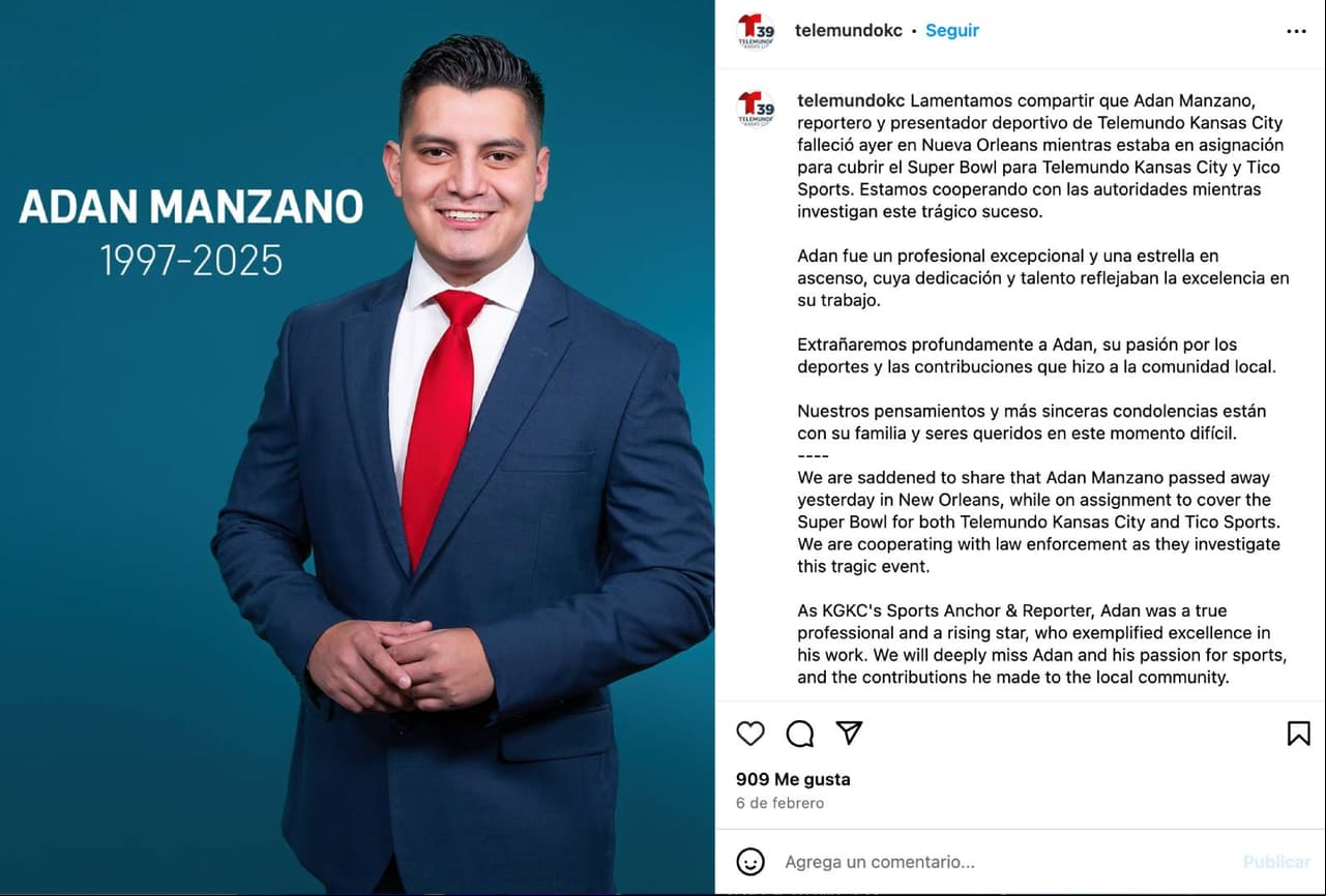 Adan Manzano, periodista mexicano.