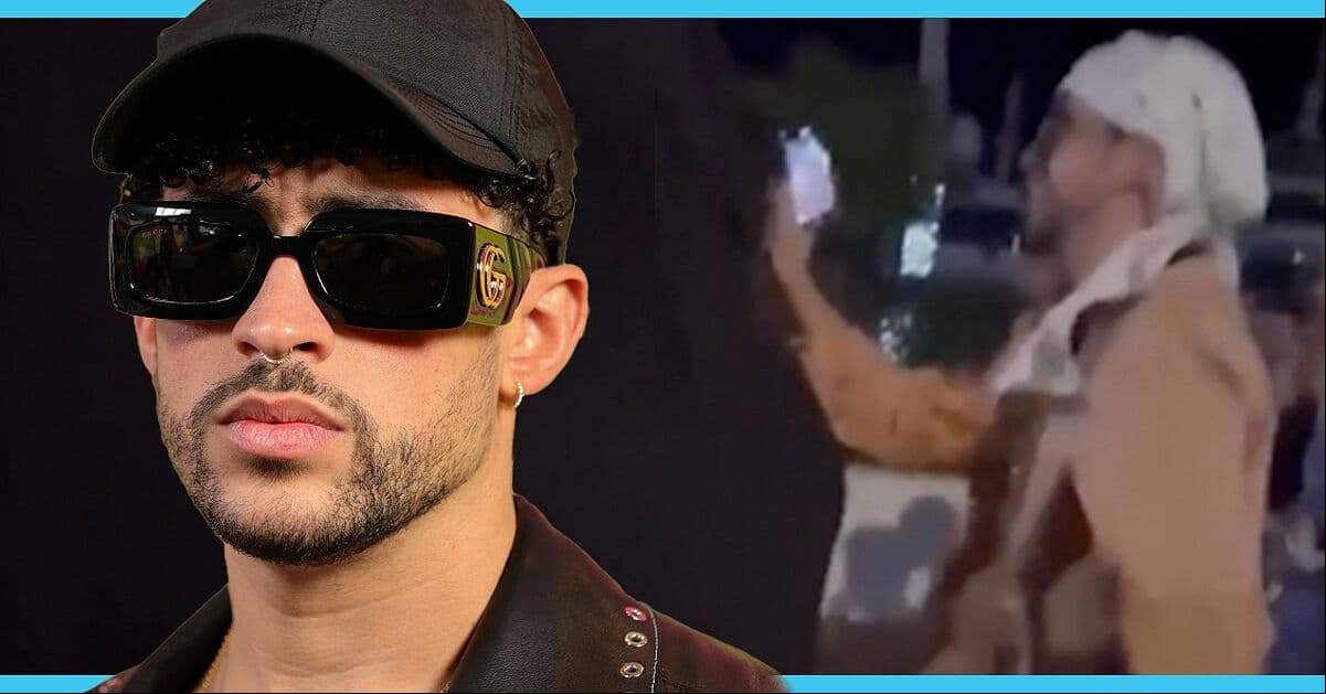 Bad Bunny estalla contra fan y le avienta su celular