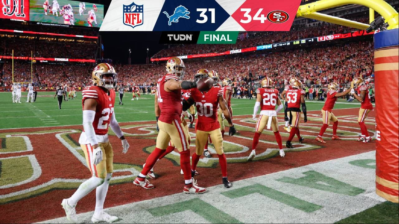 Los 49ers logran épica remontada ante Lions y están en el Super Bowl LVIII