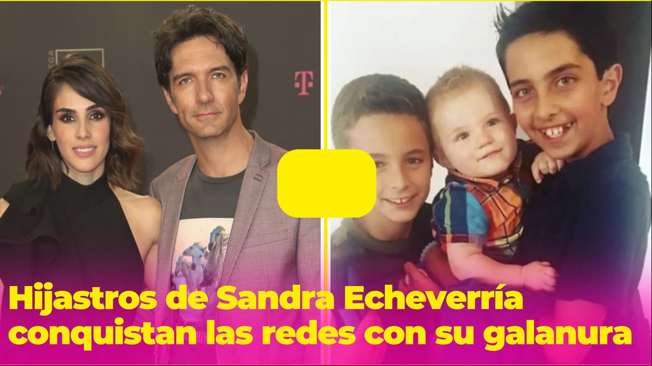 Sandra Echeverría tiene dos hijastros adolescentes: su galanura conquista las redes