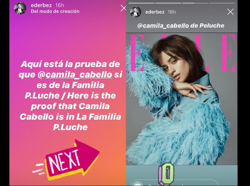 Eugenio Derbez muestra prueba de que Camila Cabello es integrante de ‘La familia P. Luche’