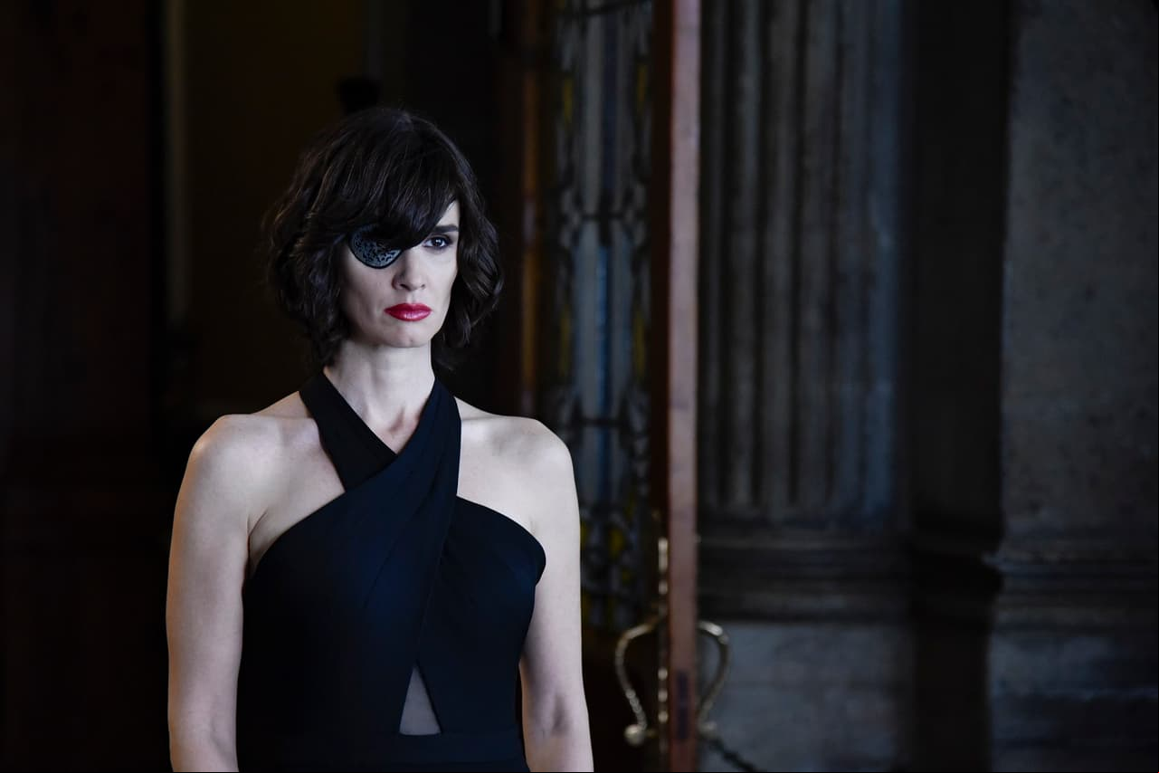 El parche que utiliza Paz Vega en esta imagen fue traído de Australia para Cuna de Lobos.