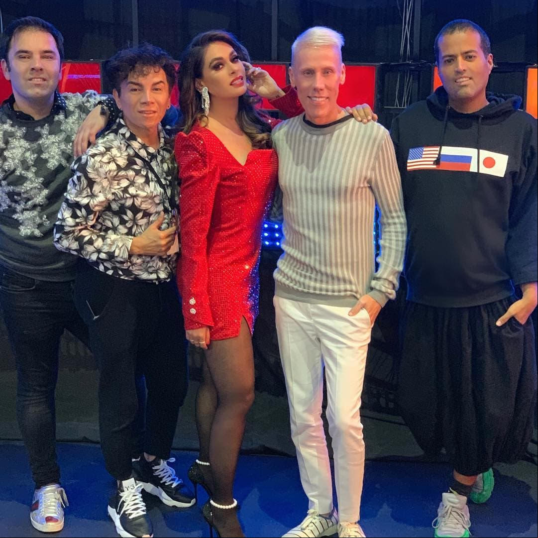 Aldo Rendón, Bernardo Javier Moreno, Jorge Beltrán y Alfonso Waithsman se encargaron de todo su look.