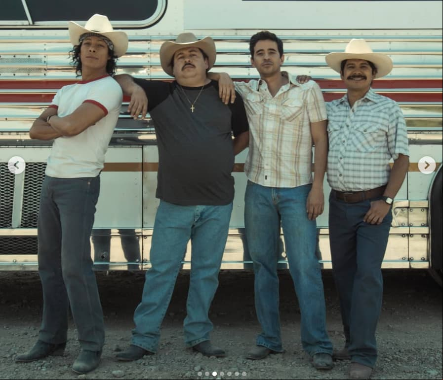 Luis Alberti, Pablo Astiazarán, Yigael Yadin y Baltimore Beltrán en la serie de Bronco
