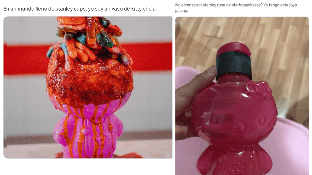 Internautas mexicanos presumen sus vasos ‘superiores’ a los Stanley