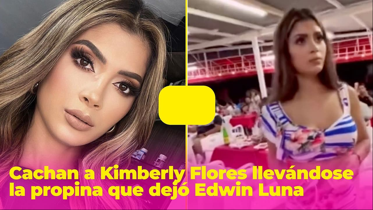 Cachan a Kimberly Flores llevándose la propina que dejó Edwin Luna al mesero y le llueven críticas