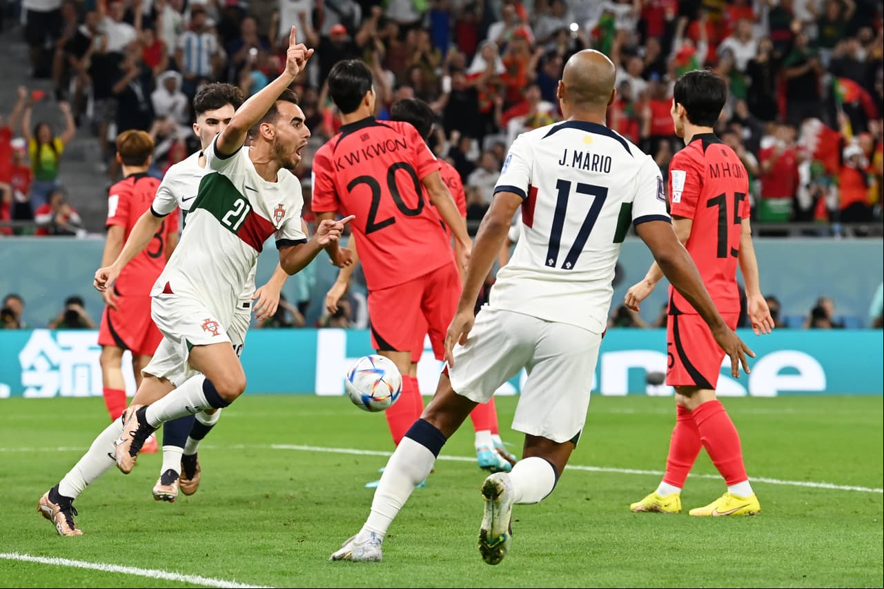 Selección Portugal pierde ante Corea del sur y dejan fuera a Uruguay