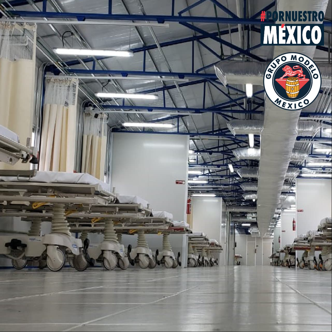 Grupo Modelo y el IMSS inauguran módulo hospitalario para pacientes de COVID en Tijuana