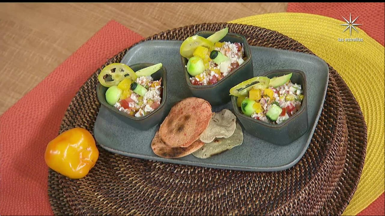 RECETA: Ceviche de coliflor y palmitos