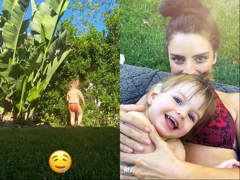Aislinn Derbez junto a su hija Kailani.