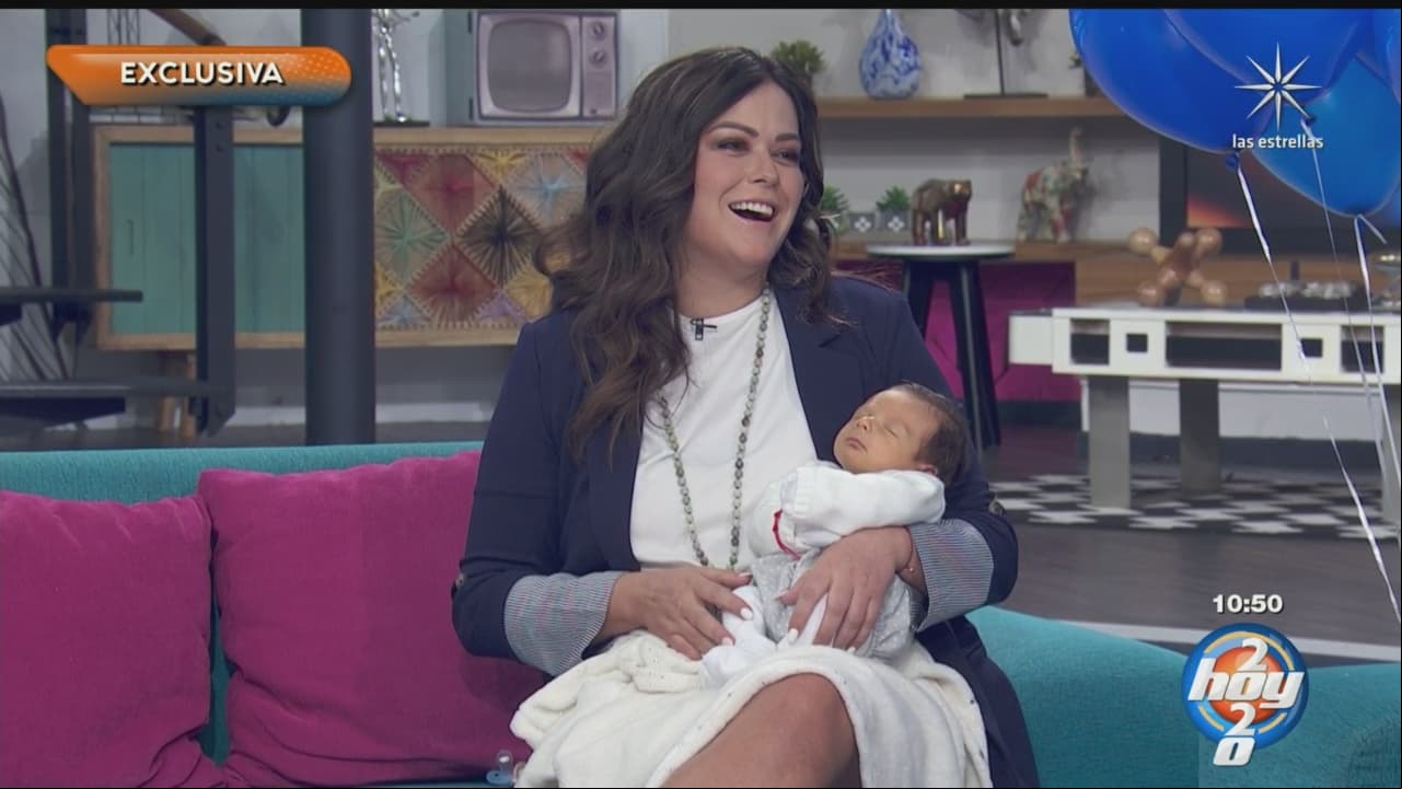 Lucca, hijo de Mariana Echeverría, hace su primera aparición en Hoy