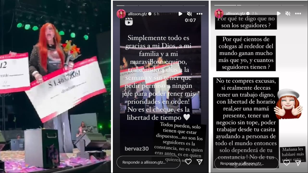 Allisson Lozz se unión al 'Club de los millonarios' de la empresa con la que colabora.
