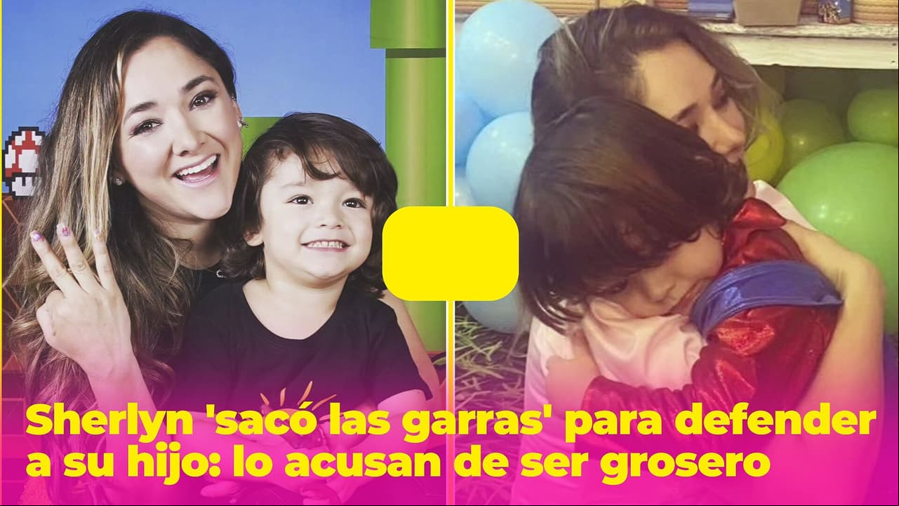 Sherlyn 'sacó las garras' para defender a su hijo: lo acusan de ser grosero y maleducado