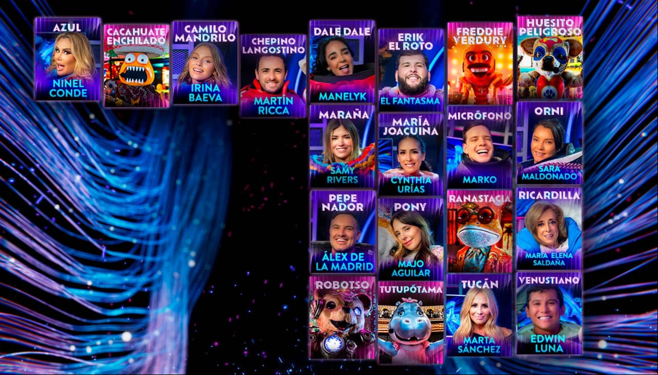 ¿Qué personajes pasaron a la semifinal de '¿Quién es La Máscara?'?