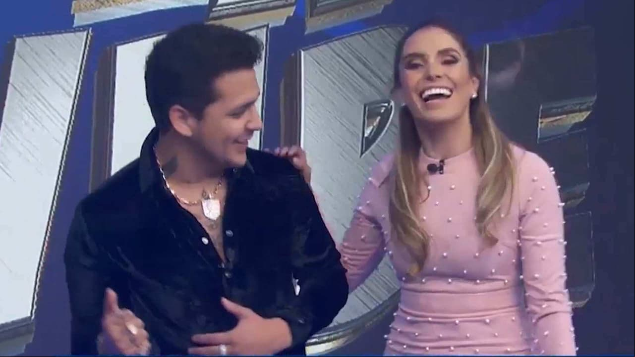 Christian Nodal apareció en Hoy y se aventó un bailecito con Andrea Escalona