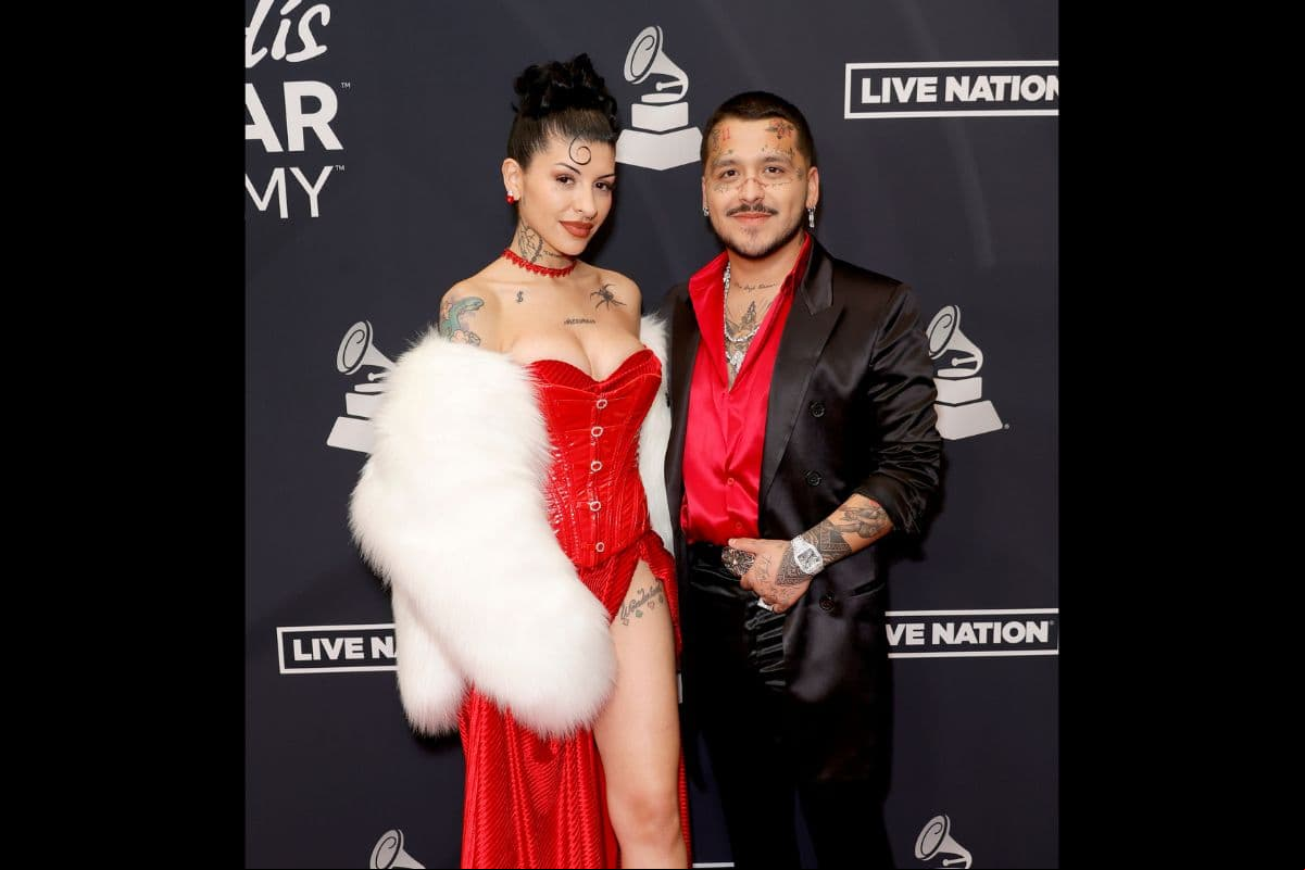 Christian Nodal y Cazzu en Las Vegas