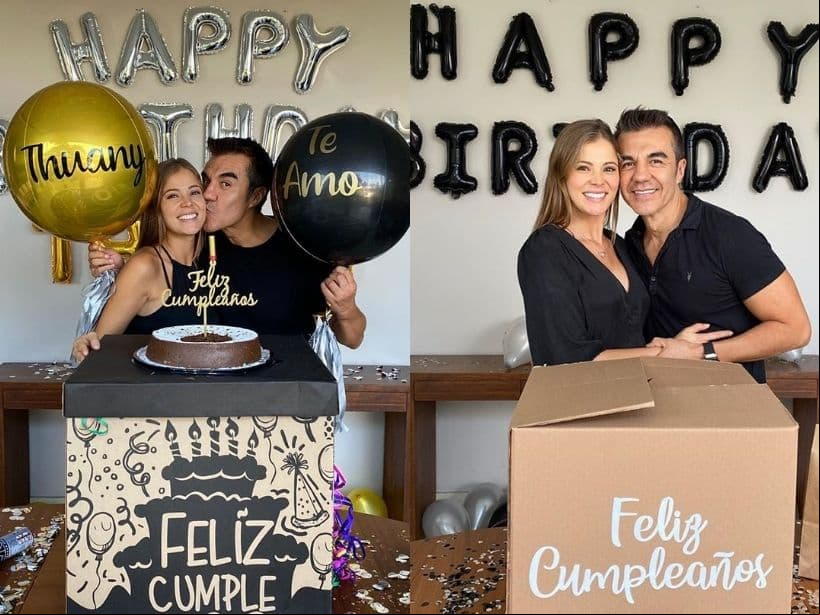 Durante esta dulce espera, tanto Thuany como Adrián celebraron sus cumpleaños y el 22 de agosto su primer aniversario de novios, razón por la que en redes sociales intercambiaron románticos mensajes.