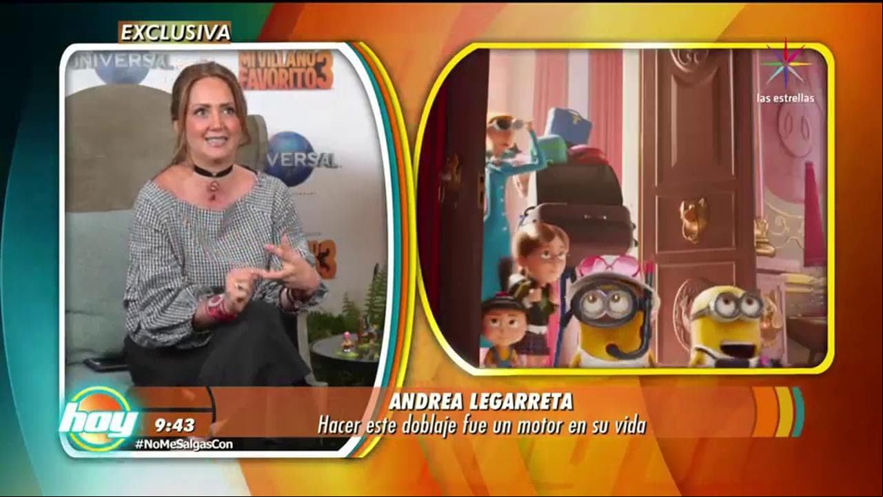 Descubre por qué Andrea Legarreta está agradecida con Mi Villano Favorito 3