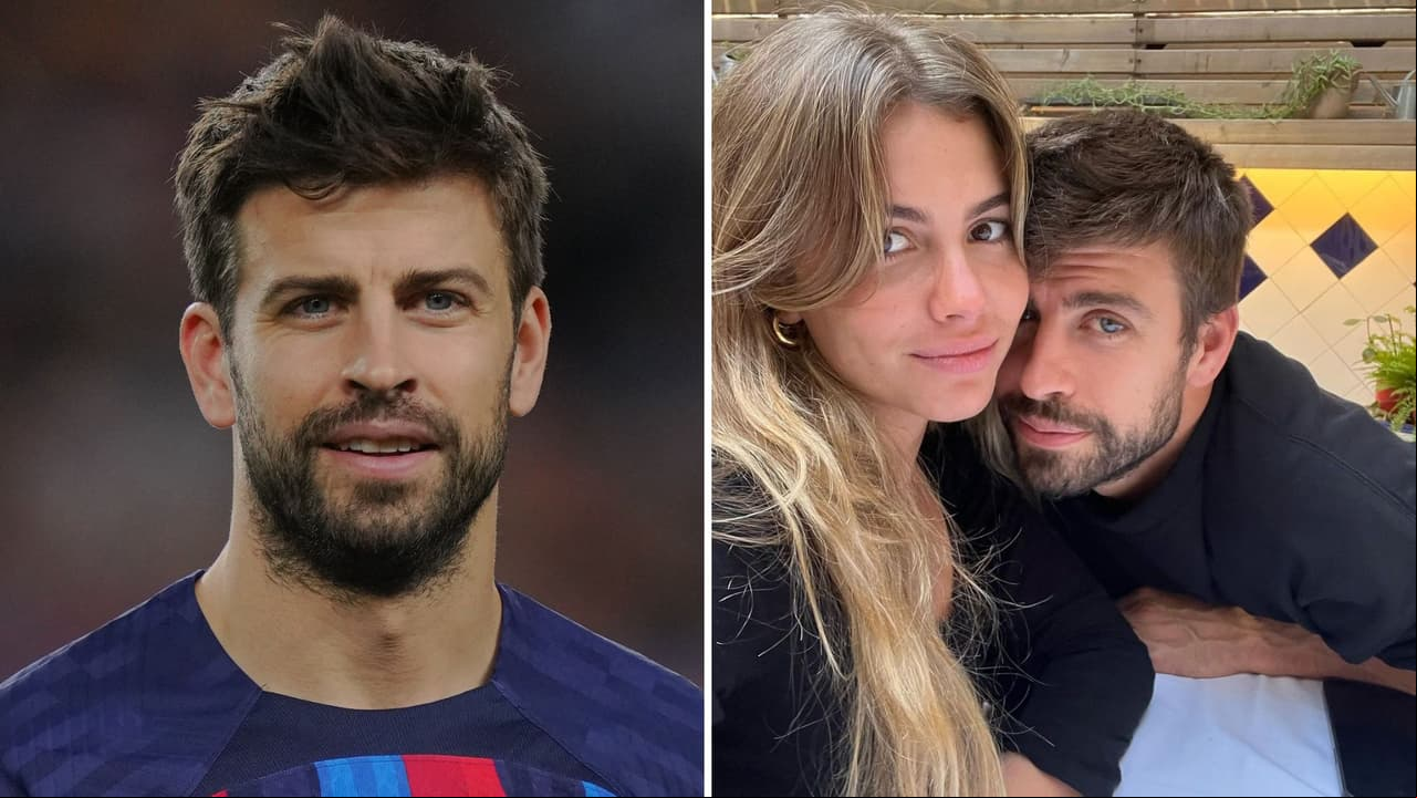 Gerard Piqué y su novia Clara Chía.