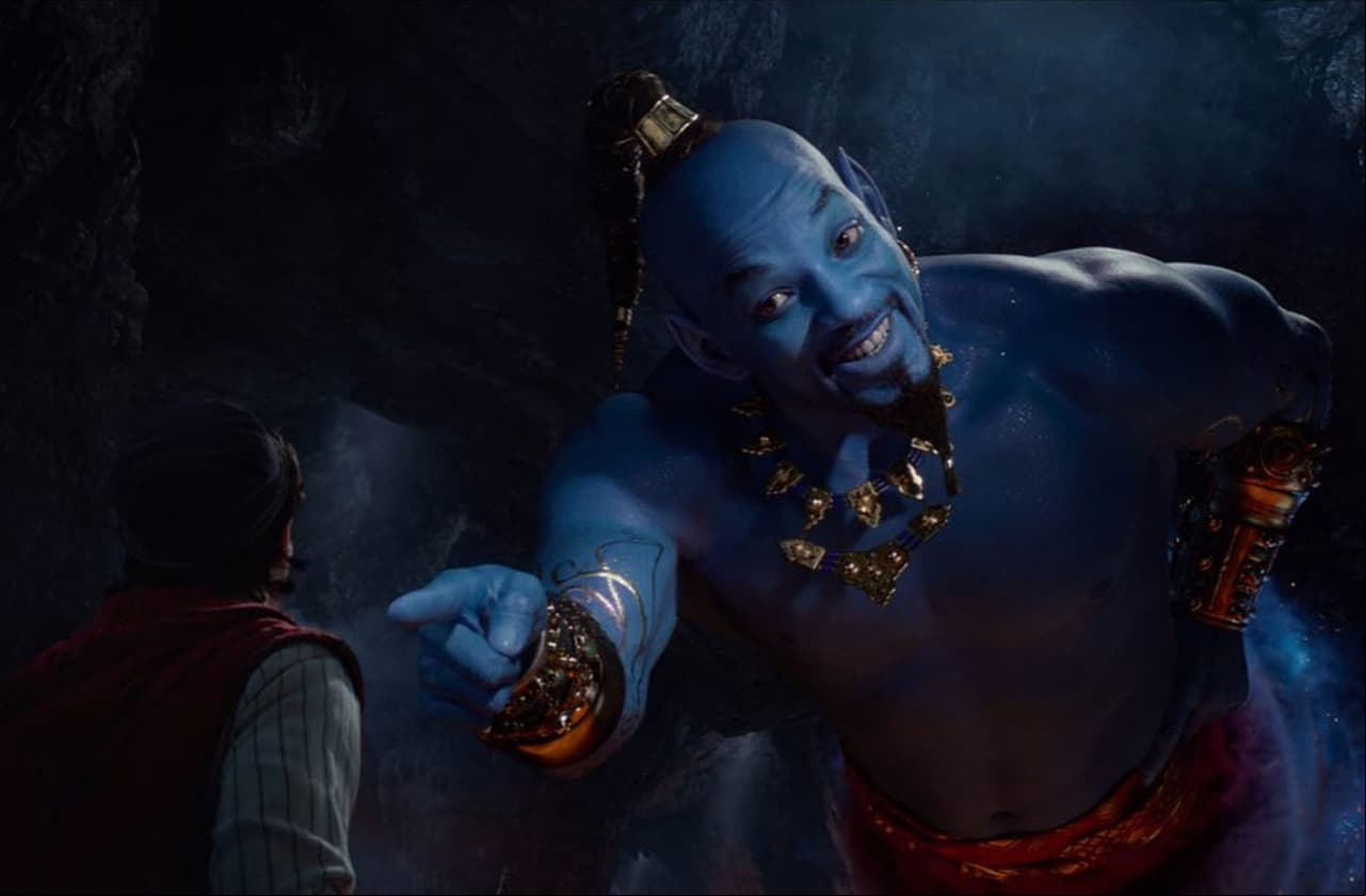 Will Smith aparece azul y animado en el nuevo avance de ‘Aladdín’