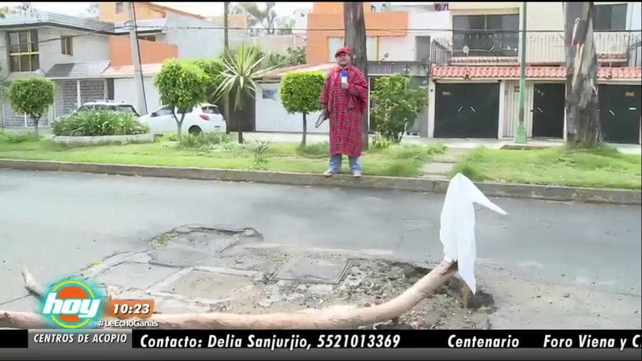Checa el hoyón que encontró el Inspector