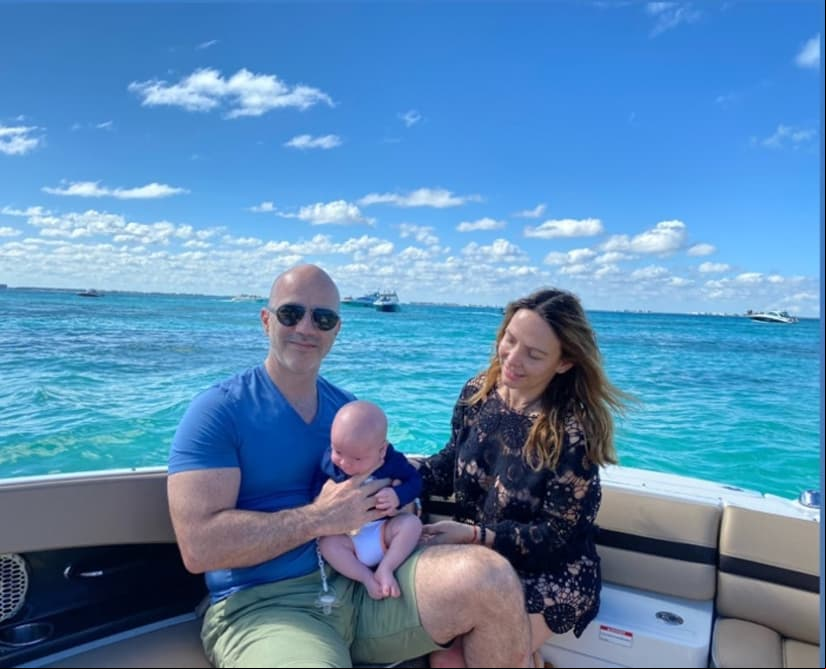 Erika Zaba disfrutó de unas vacaciones junto a su familia