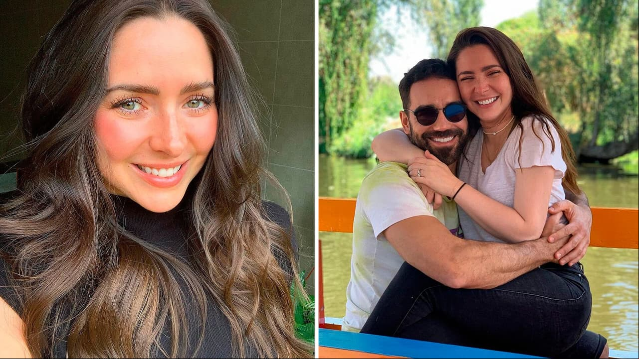 Ariadne Díaz muestra la diferencia de estatura de ella y Marcus Ornellas