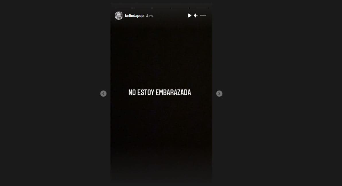 La cantante eliminó la fotografía de sus historias de Instagram.
