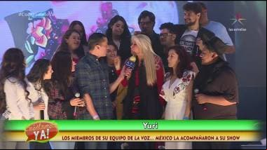 ¡Yuri comparte escenario con sus pupilos de La Voz México en concierto de El Coloso de Reforma!