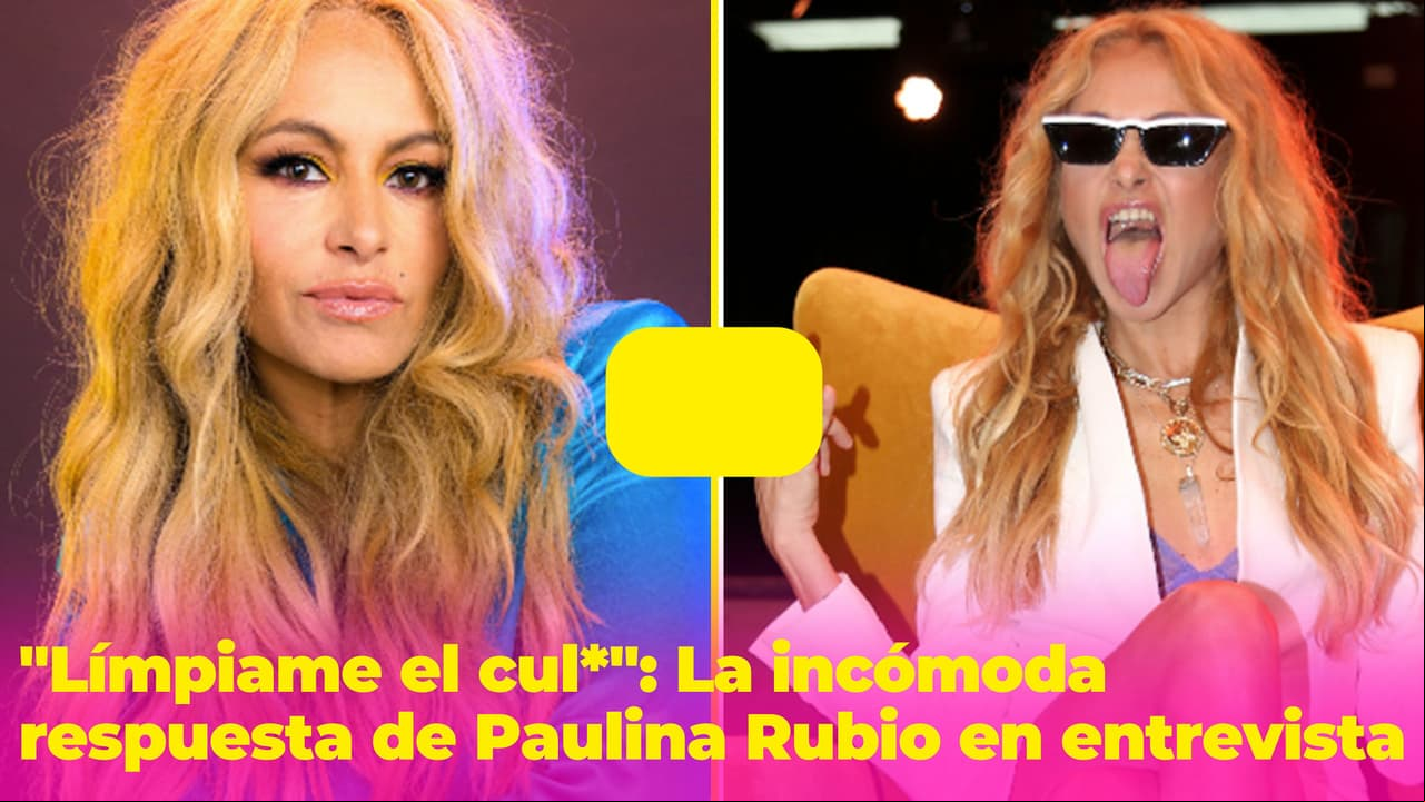"Límpiame el cul*": Paulina Rubio y el bochornoso momento que vivió en una entrevista
