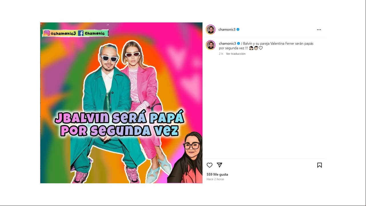 J Balvin y Valentina Ferrer estarían esperando a su segundo hijo.