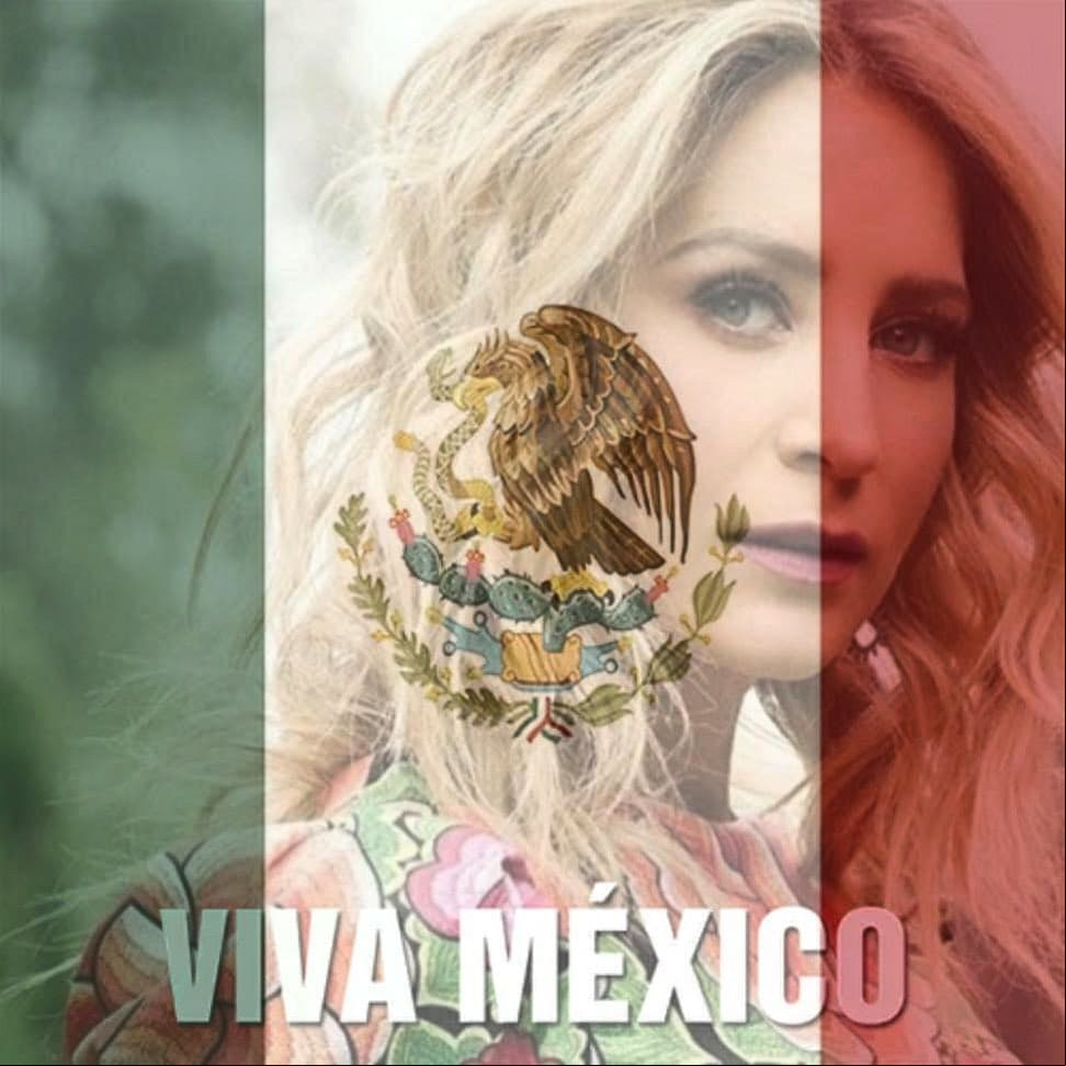 Geraldine Bazán festejó sus raíces con la frase: "Ayer, hoy y siempre.. MÉXICO mi MÉXICO, nuestro MÉXICO... VIVA VIVA VIVA!".